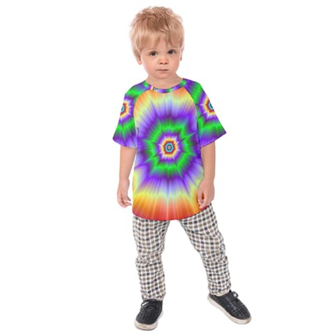 Psychedelic Explosion Kids  Raglan Tee by Filthyphil