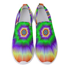 Psychedelic Explosion Women s Slip On Sneakers by Filthyphil