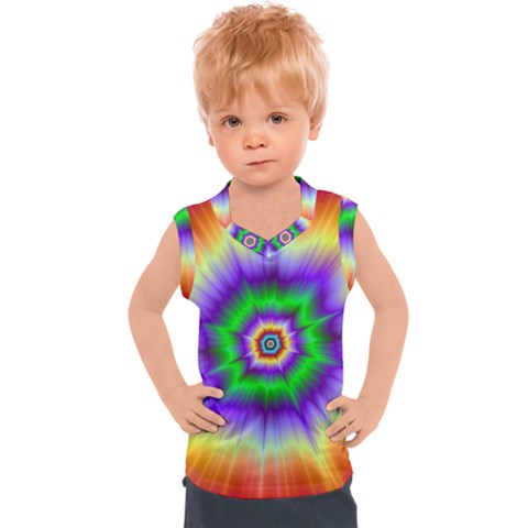 Psychedelic Big Bang Kids  Sport Tank Top by Filthyphil