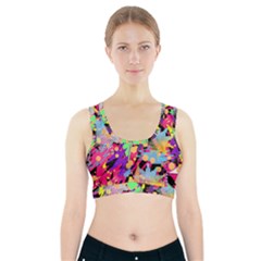 Psychedelic Geometry Sports Bra With Pocket by Filthyphil
