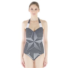 Star Grey Halter Swimsuit by HermanTelo