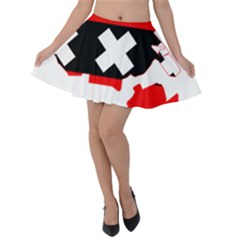 Flag Map Of Amsterdam Velvet Skater Skirt by abbeyz71