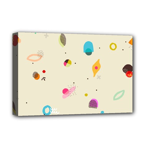 Dots, Spots, And Whatnot Deluxe Canvas 18  X 12  (stretched) by andStretch