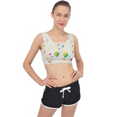 Dots, Spots, And Whatnot V-back Sports Bra by andStretch