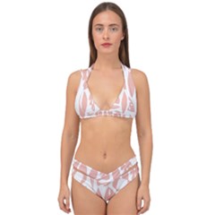 Blush Orchard Double Strap Halter Bikini Set by andStretch