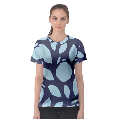 Orchard Fruits In Blue Women s Sport Mesh Tee by andStretch