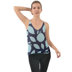 Orchard Fruits In Blue Chiffon Cami by andStretch