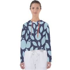 Orchard Fruits In Blue Women s Slouchy Sweat by andStretch