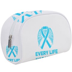 Child Abuse Prevention Support  Makeup Case (large) by artjunkie