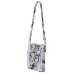 Cat Drawing Art Multi Function Travel Bag by HermanTelo