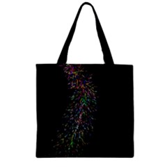Galaxy Space Zipper Grocery Tote Bag by Sabelacarlos