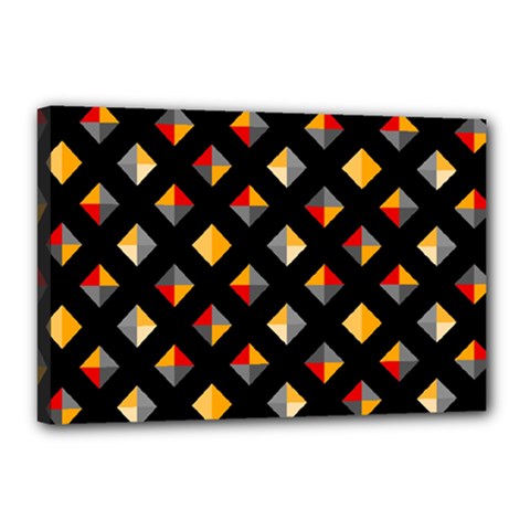 Geometric Diamond Tile Canvas 18  X 12  (stretched) by tmsartbazaar
