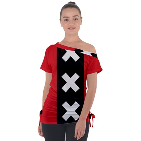 Vertical Amsterdam Flag Tie-up Tee by abbeyz71