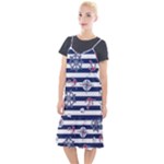 Seamless-marine-pattern Camis Fishtail Dress