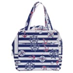 Seamless-marine-pattern Boxy Hand Bag