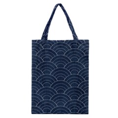Blue Sashiko Pattern Classic Tote Bag by goljakoff