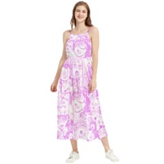Pink Hentai Boho Sleeveless Summer Dress by thethiiird