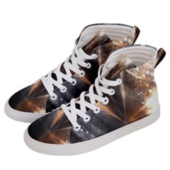 Geometry Diamond Men s Hi-top Skate Sneakers by Sparkle