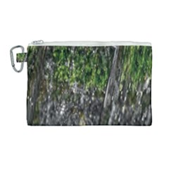 Green Glitter Squre Canvas Cosmetic Bag (large) by Sparkle