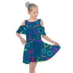 Memphis  Kids  Shoulder Cutout Chiffon Dress by Sobalvarro
