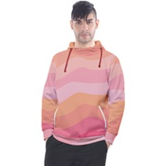 Pink Color Tints Pattern Men s Pullover Hoodie