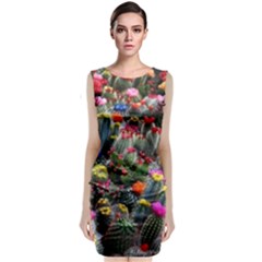 Cactus Sleeveless Velvet Midi Dress by Sparkle