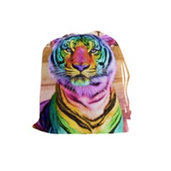 Rainbowtiger Drawstring Pouch (large) by Sparkle