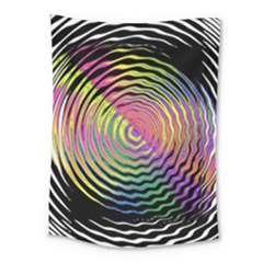 Rainbowwaves Medium Tapestry by Sparkle