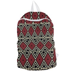 Motif Boho Style Geometric Foldable Lightweight Backpack by tmsartbazaar