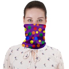Gay Pride Scattered Polka Dots Face Covering Bandana (adult)