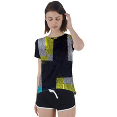 Abstract Tiles Short Sleeve Foldover Tee by essentialimage