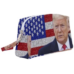 Trump President Sticker Design Wristlet Pouch Bag (large) by dflcprintsclothing