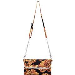 Copper Floral Mini Crossbody Handbag by Janetaudreywilson