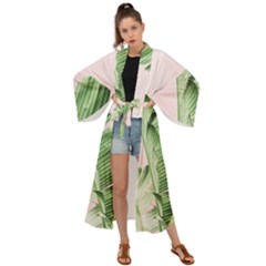 Palm Leaf Maxi Kimono by goljakoff