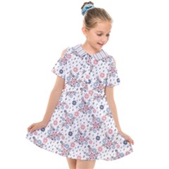 Tender Bouquet Kids  Short Sleeve Shirt Dress by FloraaplusDesign
