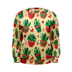 Cactus Love  Women s Sweatshirt by designsbymallika