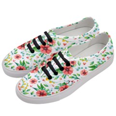 Beautiful Orange Flowers Women s Classic Low Top Sneakers by designsbymallika