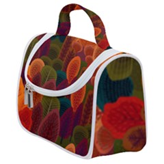 Autumn Trees Satchel Handbag by designsbymallika