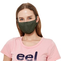 Dark Army Green Melee Crease Cloth Face Mask (adult) by SpinnyChairDesigns