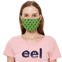 Green Four Leaf Clover Cloth Face Mask (adult) by SpinnyChairDesigns