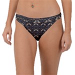 Moth pattern Band Bikini Bottom