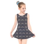 Moth pattern Kids  Skater Dress Swimsuit