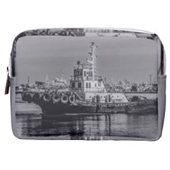 Tugboat At Port, Montevideo, Uruguay Make Up Pouch (medium) by dflcprintsclothing