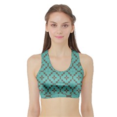 Tiles Sports Bra With Border by Sobalvarro