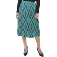 Tiles Classic Velour Midi Skirt  by Sobalvarro