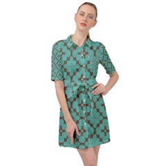Tiles Belted Shirt Dress by Sobalvarro