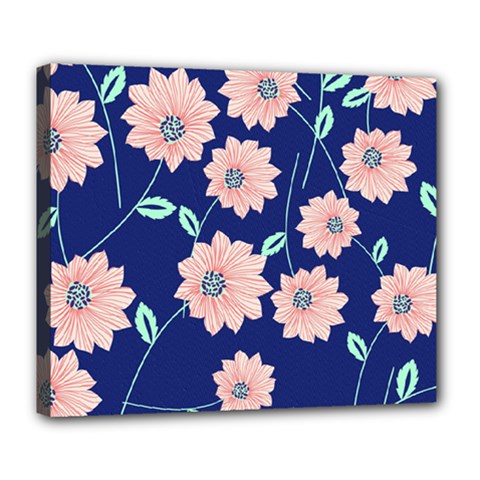 Floral Deluxe Canvas 24  X 20  (stretched) by Sobalvarro