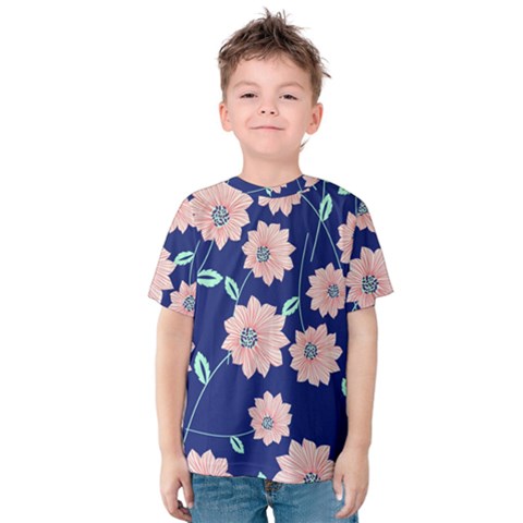 Floral Kids  Cotton Tee by Sobalvarro