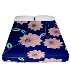 Floral Fitted Sheet (queen Size) by Sobalvarro
