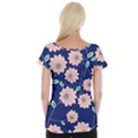 Floral Cap Sleeve Top View2